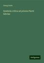 Georg Goetz: Symbola critica ad priores Plavti fabvlas, Buch