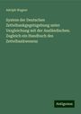 Adolph Wagner: System der Deutschen Zettelbankgegetzgebung unter Vergleichung mit der Ausländischen. Zugleich ein Handbuch des Zettelbankwesens, Buch