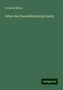 Christian Ritter: Ueber das Causalitätsprinzip Kants, Buch