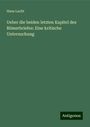 Hans Lucht: Ueber die beiden letzten Kapitel des Römerbriefes: Eine kritische Untersuchung, Buch