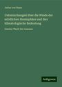 Julius Von Hann: Untersuchungen über die Winde der nôrdlichen Hemisphäre und ihre klimatologische Bedeutung, Buch