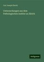 Carl Joseph Eberth: Untersuchungen aus dem Pathologischen Institut zu Zürich, Buch