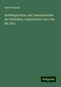 Adolf Wohlwill: Weltbürgerthum und Vaterlandsliebe der Schwaben, insbesondere von 1789 bis 1815, Buch