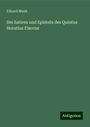 Eduard Munk: Die Satiren und Episteln des Quintus Horatius Flaccus, Buch