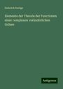 Heinrich Durège: Elemente der Theorie der Functionen einer complexen veränderlichen Grösse, Buch