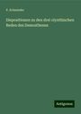 P. Schmieder: Dispositionen zu den drei olynthischen Reden des Demosthenes, Buch