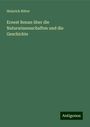 Heinrich Ritter: Ernest Renan über die Naturwissenschaften und die Geschichte, Buch