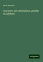 Adolf Hausrath: Geschichte der alttestamentl. Literatur in Aufsätzen, Buch