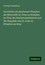 Ludwig Frohnhäuser: Geschichte der Reichstadt Wimpfen: des Ritterstifts St. Peter zu Wimpfen im Thal, des Dominicanerklosters und des Hospitals zum hl. Geist zu Wimpfen am Berg, Buch