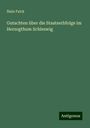 Niels Falck: Gutachten über die Staatserbfolge im Herzogthum Schleswig, Buch