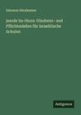 Salomon Herxheimer: jesode ha-thora: Glaubens- und Pflichtenlehre für Israelitische Schulen, Buch