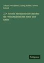 Johann Peter Hebel: J. P. Hebel's Allemannische Gedichte für Freunde ländlicher Natur und Sitten, Buch