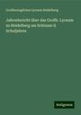 Großherzogliches Lyceum Heidelberg: Jahresbericht über das Großh. Lyceum zu Heidelberg am Schlusse d. Schuljahres, Buch