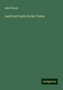 Adolf Douai: Land und Leute in der Union, Buch