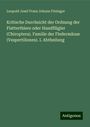 Leopold Josef Franz Johann Fitzinger: Kritische Durchsicht der Ordnung der Flatterthiere oder Handflügler (Chiroptera). Familie der Fledermäuse (Vespertiliones). I. Abtheilung, Buch