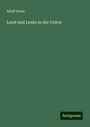 Adolf Douai: Land und Leute in der Union, Buch