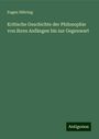 Eugen Dühring: Kritische Geschichte der Philosophie von ihren Anfängen bis zur Gegenwart, Buch