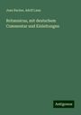 Jean Racine: Britannicus, mit deutschem Commentar und Einleitungen, Buch