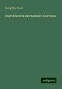 Georg Marchand: Charakteristik der Redners Aeschines, Buch