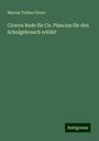 Marcus Tullius Cicero: Ciceros Rede für Cn. Plancius für den Schulgebrauch erklärt, Buch