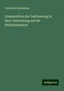 Ferdinand Steinmann: Compendium der Gasfeuerung in ihrer Anwendung auf die Hüttenindustrie, Buch