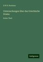 E. W. H. Brentano: Untersuchungen über das Griechische Drama, Buch