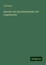 Carl Meyer: Sprache und Sprachdenkmäler der Langobarden, Buch