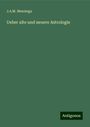 J. A. M. Mensinga: Ueber alte und neuere Astrologie, Buch