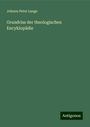 Johann Peter Lange: Grundriss der theologischen Encyklopädie, Buch