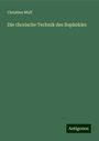 Christian Muff: Die chorische Technik des Sophokles, Buch