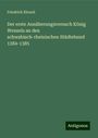 Friedrich Ebrard: Der erste Annäherungsversuch König Wenzels an den schwabisch-rheinischen Städtebund 1384-1385, Buch