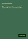 William Shakespeare: Zähmung einer Widerspenstigen, Buch