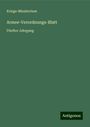 Kriegs-Ministerium: Armee-Verordnungs-Blatt, Buch