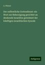 A. Wiener: Der oeffentliche Gottesdienst: ein Wort zur Beherzigung gerichtet an denkende Israeliten gewidmet der künftigen israelitischen Synode, Buch