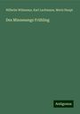 Wilhelm Wilmanns: Des Minnesangs Frühling, Buch