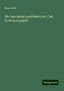 Pius Knöll: Die babrianischen Fabeln des Cod. Bodleianus 2906, Buch