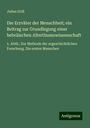 Julius Grill: Die Erzväter der Menschheit; ein Beitrag zur Grundlegung einer hebräischen Alterthumswissenschaft, Buch