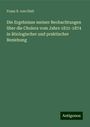 Franz X. Von Gietl: Die Ergebnisse meiner Beobachtungen über die Cholera vom Jahre 1831-1874 in ätiologischer und praktischer Beziehung, Buch