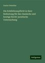 Gustav Demelius: Die Exhibitionspflicht in ihrer Bedeutung für das classische und heutige Recht: juristische Untersuchung, Buch