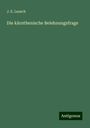 J. E. Lausch: Die kärnthenische Belehnungsfrage, Buch