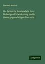 Friedrich Matthäi: Die Industrie Russlands in ihrer bisherigen Entwickelung und in ihrem gegenwärtigen Zustande, Buch