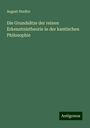 August Stadler: Die Grundsätze der reinen Erkenntnistheorie in der kantischen Philosophie, Buch