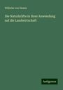 Wilhelm Von Hamm: Die Naturkräfte in ihrer Anwendung auf die Landwirtschaft, Buch