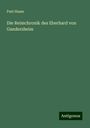 Paul Hasse: Die Reimchronik des Eberhard von Gandersheim, Buch