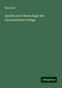 Max Klatt: Quellen und Chronologie der Kleomenischen Kriege, Buch