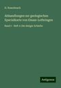 H. Rosenbusch: Abhandlungen zur geologischen Specialkarte von Elsass-Lothringen, Buch