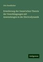 Otto Boeddicker: Erweiterung der Gauss'schen Theorie der Verschlingungen mit Anwendungen in der Electrodynamik, Buch