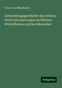 Victor von Mihalkovics: Entwicklungsgeschichte des Gehirns: Nach Untersuchungen an Höheren Wirbelthieren und dem Menschen, Buch