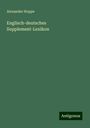 Alexander Hoppe: Englisch-deutsches Supplement-Lexikon, Buch