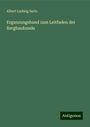 Albert Ludwig Serlo: Erganzungsband zum Leitfaden der Bergbaukunde, Buch